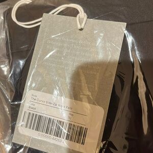 NWT Everlane The Curvy Side Zip Work Pants size 10 Black